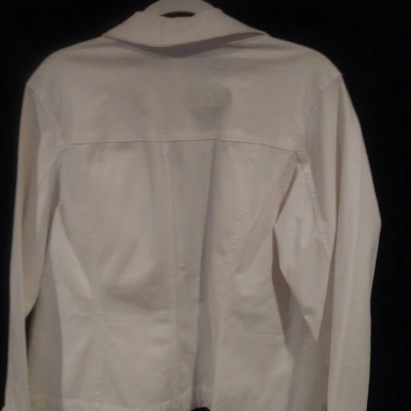 Charter Club White Jean Jacket - Picture 7 of 8